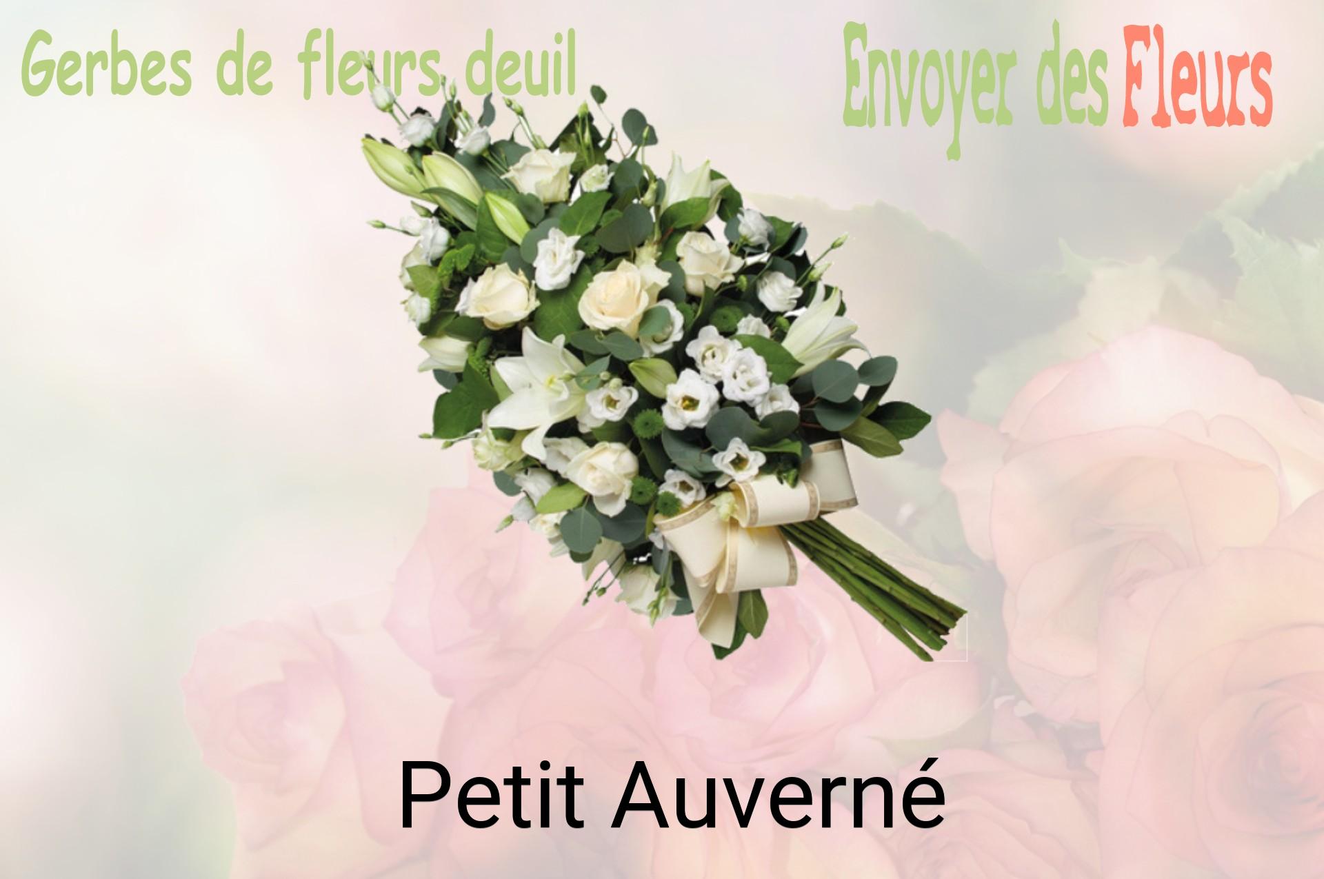Gerbe de fleurs de deuil livrée à Petit-Auverné